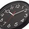 Classic Plastic Home Decor Wall Clock For Living Room, Kitchen, or Dining Room, Black Face with White Numbers